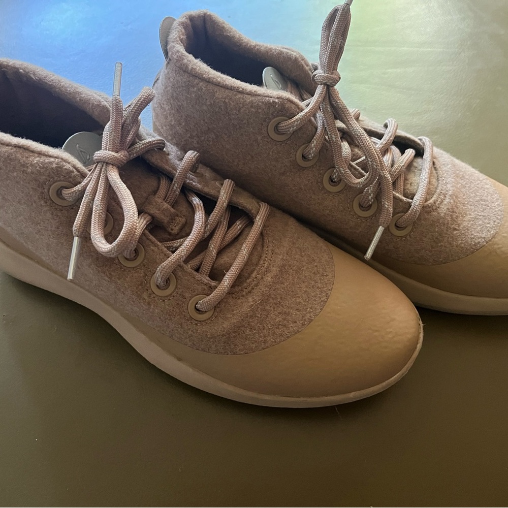 Allbirds Tan High-Top Sneaker Boots